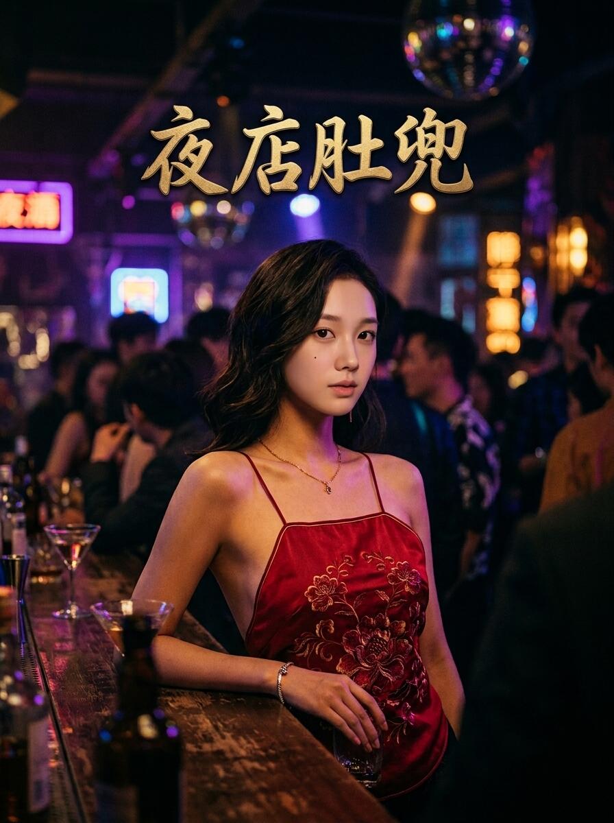 她是夜店里最引人瞩目的存在，一件红色肚兜勾勒出无尽遐想。别被她清纯的眼神骗了，在私密暧昧的灯光下，她才是掌握全局的猎手。那些试图征服她的男人，最终都成了她的掌控对象。